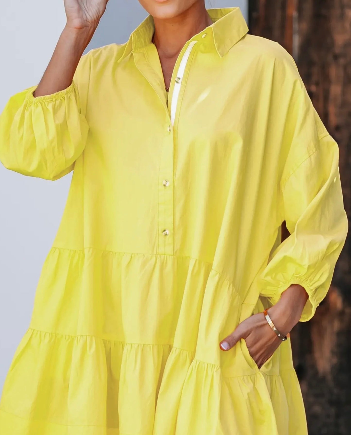 Oversized Mini Dress Limoncello