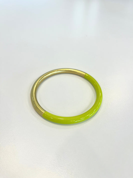 Lime Green & Gold Bracelet - M/L