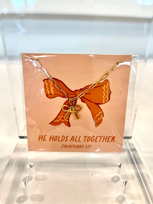 He Holds All Together Necklace