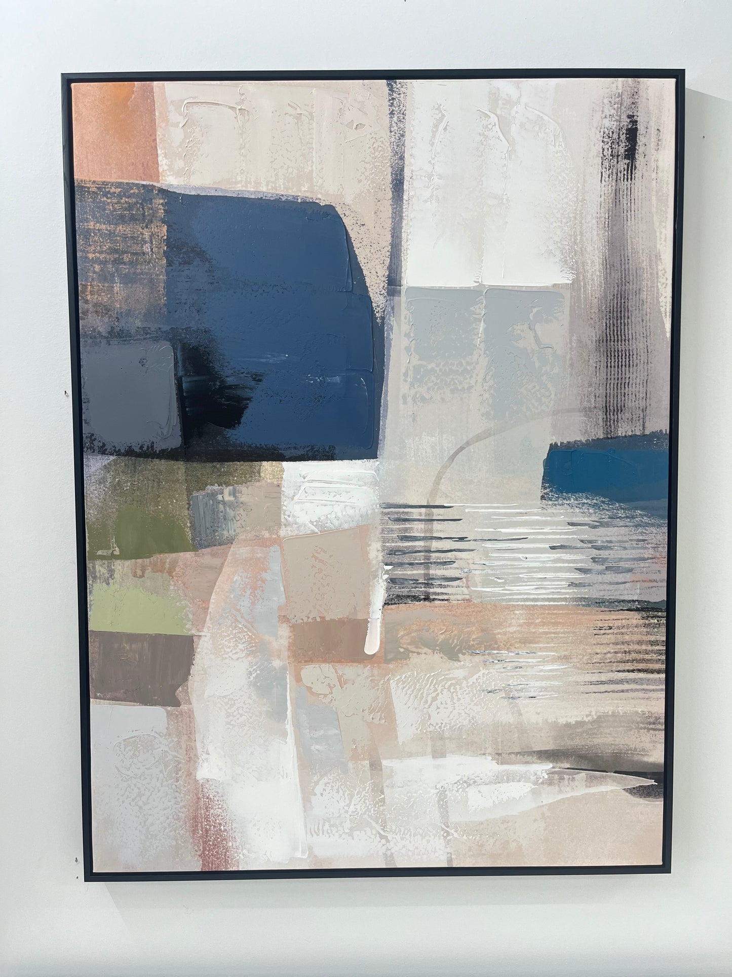 Blue & Green Mod Art 29.5"x39.5"