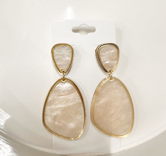 Pearl Shimmer Drop Earrings
