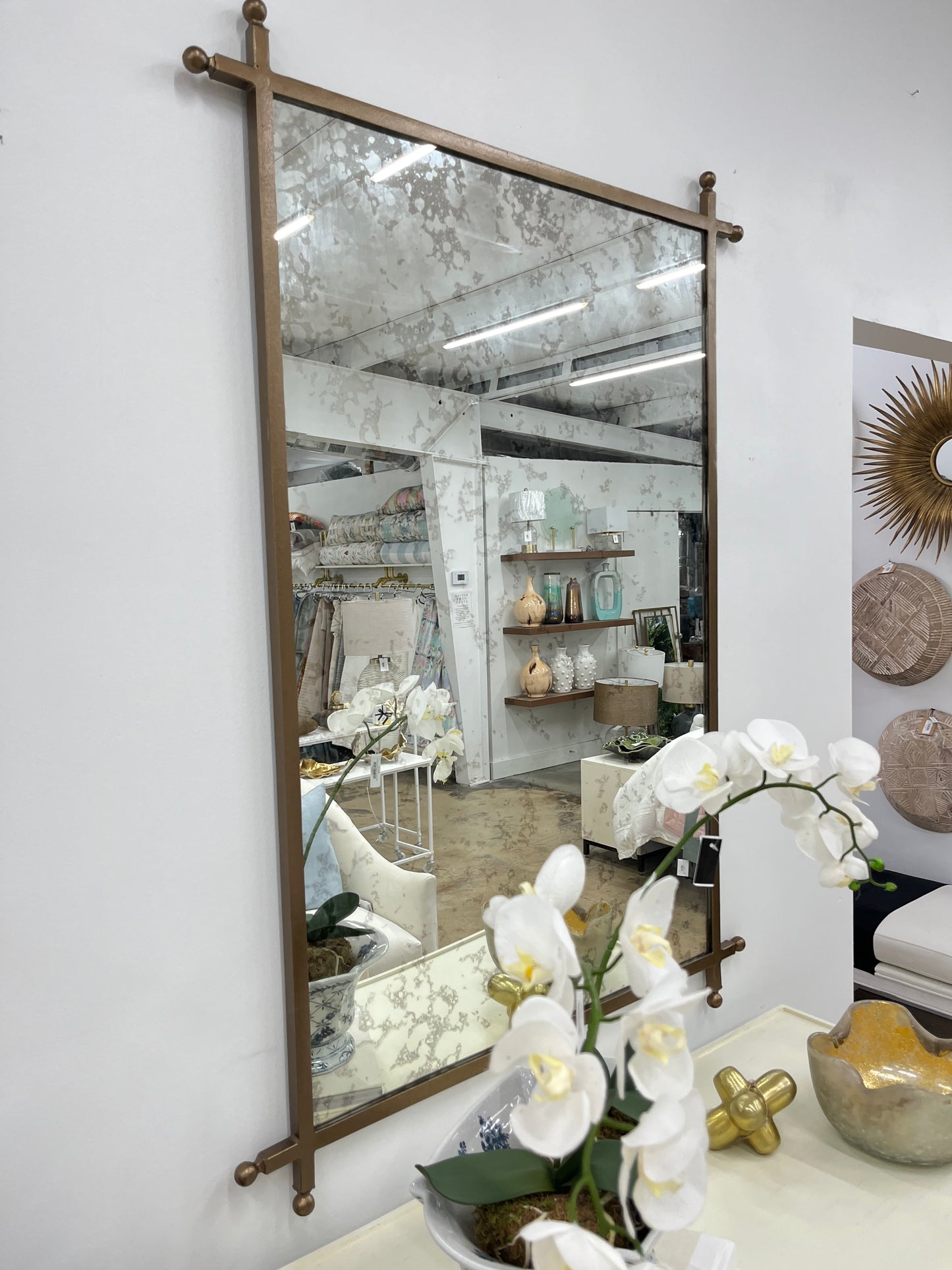 Bronze Antiqued Mirror