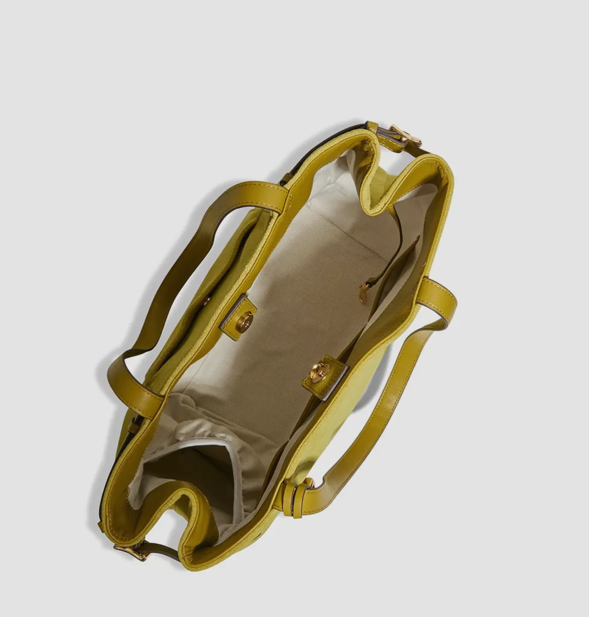 Suede Chartreuse Tote Bag