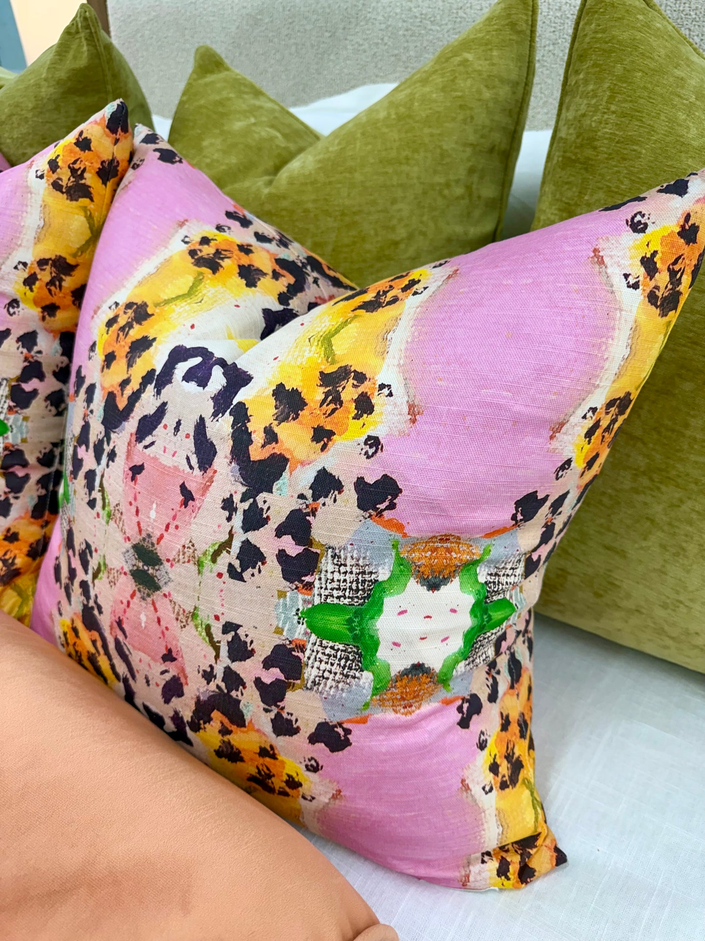 22" Laura Park Tiger Lily Pillow