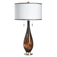 Glass Tortoise Table Lamp 36"H