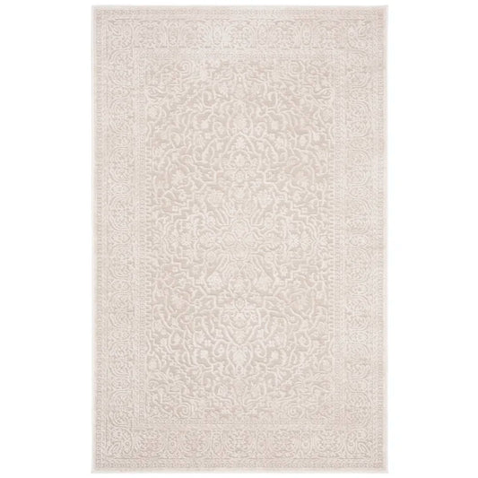 Cream Oriental Patterned Rug 3 x 5