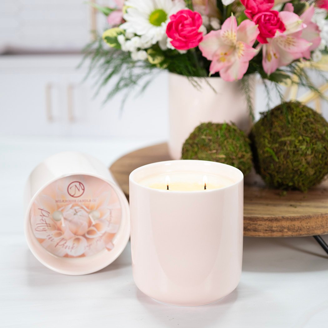 Milkhouse Pretty in Pink Candle