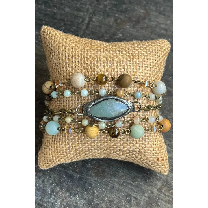 Multi Color Stone Bracelet