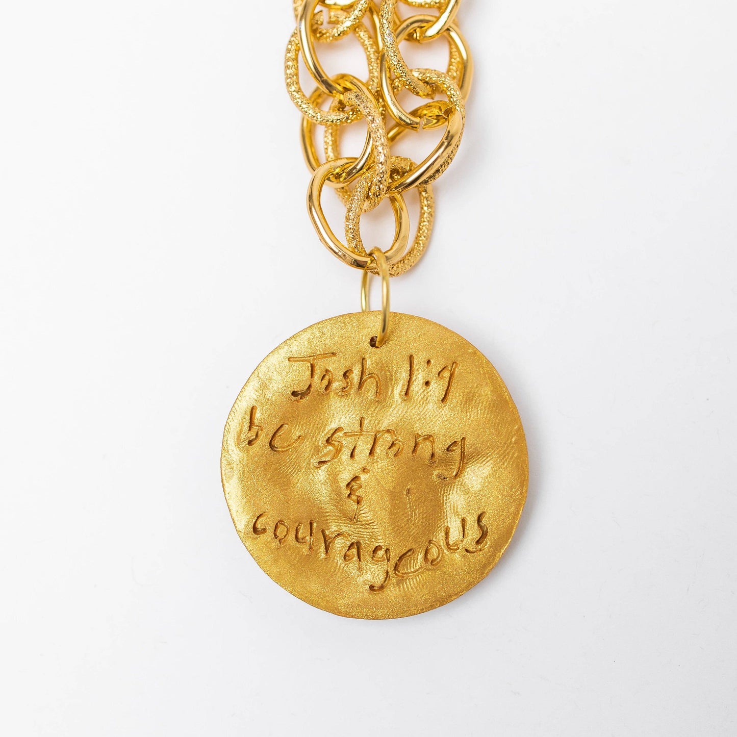 Gold Chain with Bee Medallion