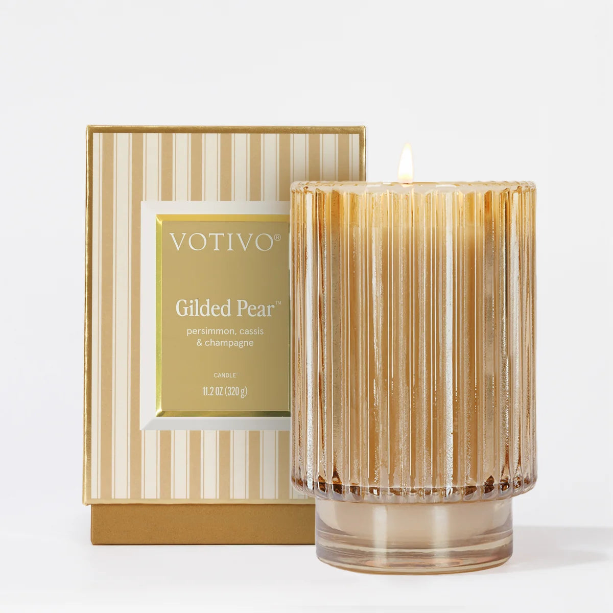 Gilded Pear Box Candle