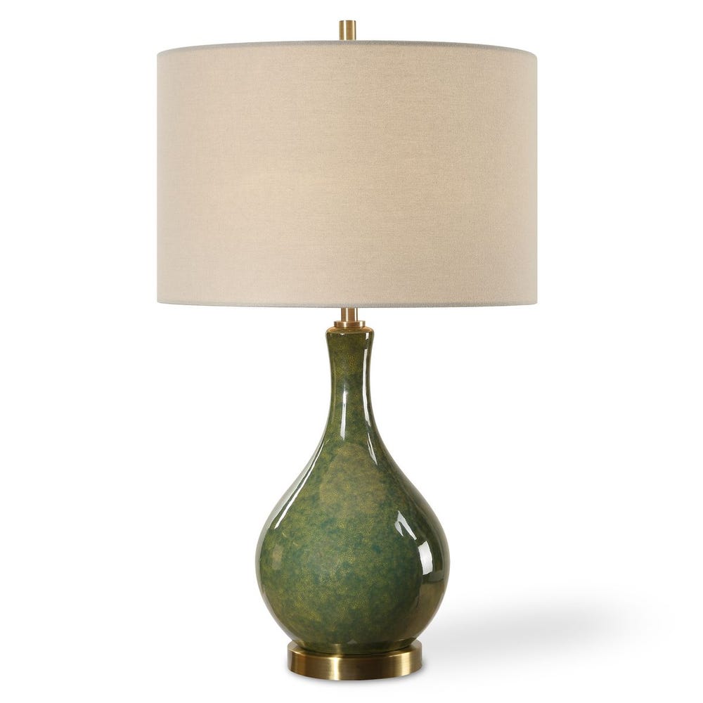 Green Table Lamp 24"