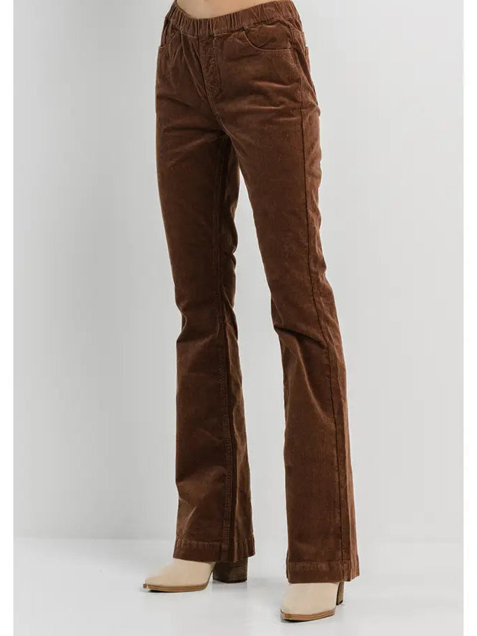 Brown Stretchy Corduroy Pants