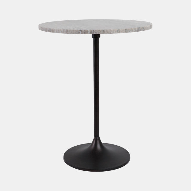 Beige Marble Top Accent Table 20"x16"