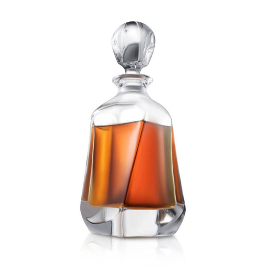Twisted Crystal Whiskey Decanter