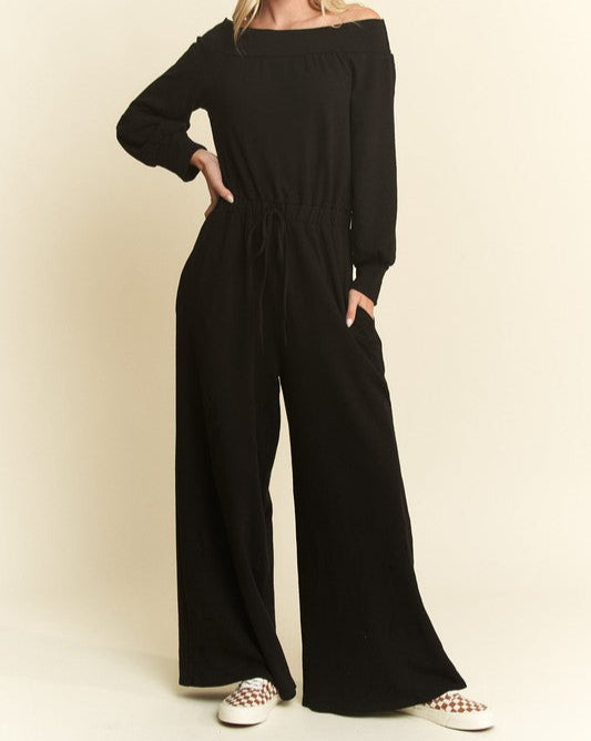 Black One Shoulder Jumpsuit
