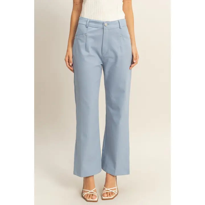 Blue Denim High Waist Pant