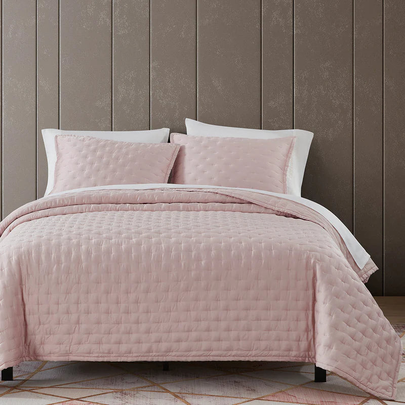 Blush Lyocell Quilt Set
