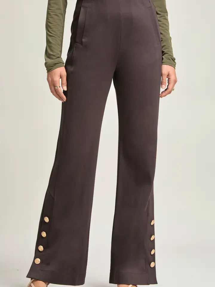 Chocolate Pants w/Gold Buttons