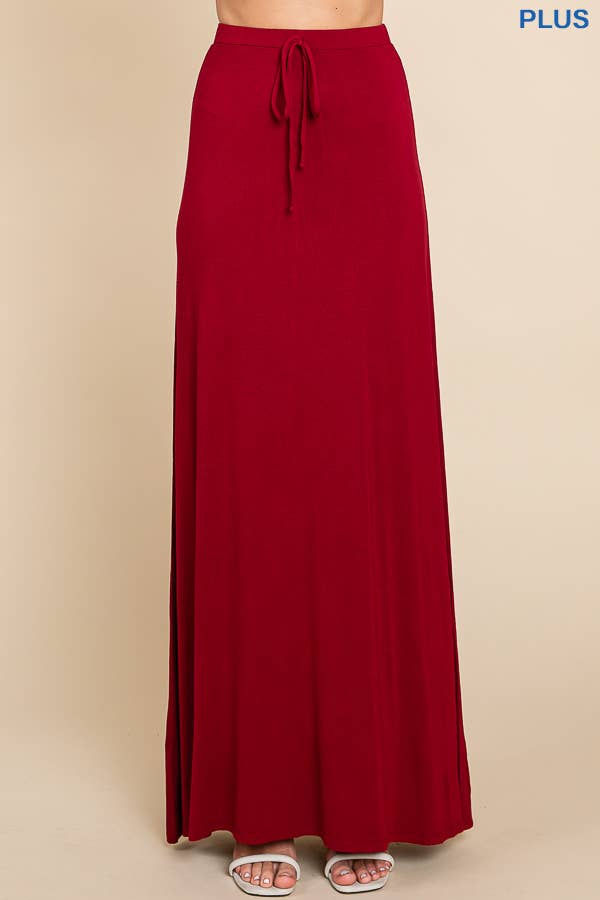 Burgundy Maxi Skirt
