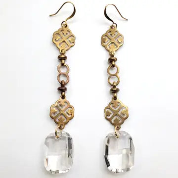 Vintage Graphic Royale Drop Earrings