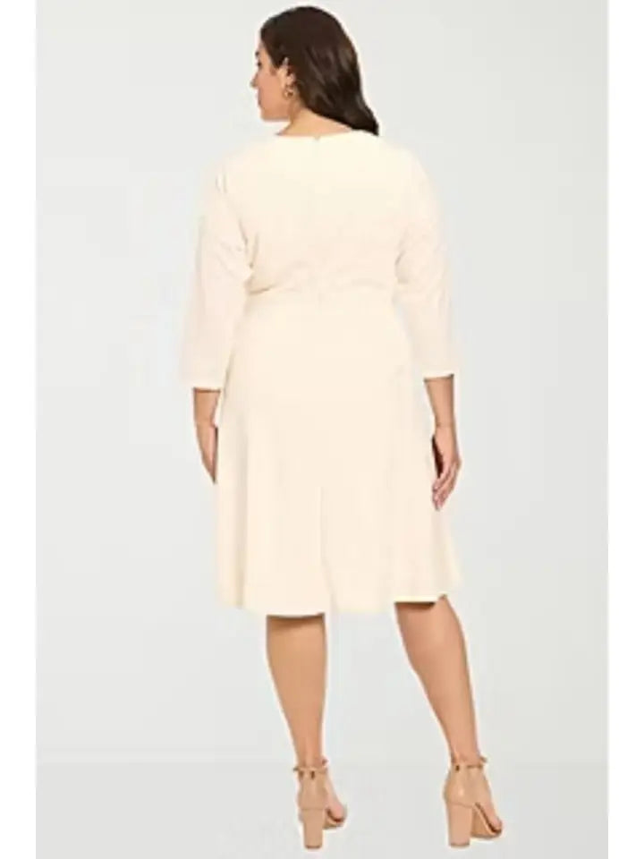 A-Line Midi Dress Ivory