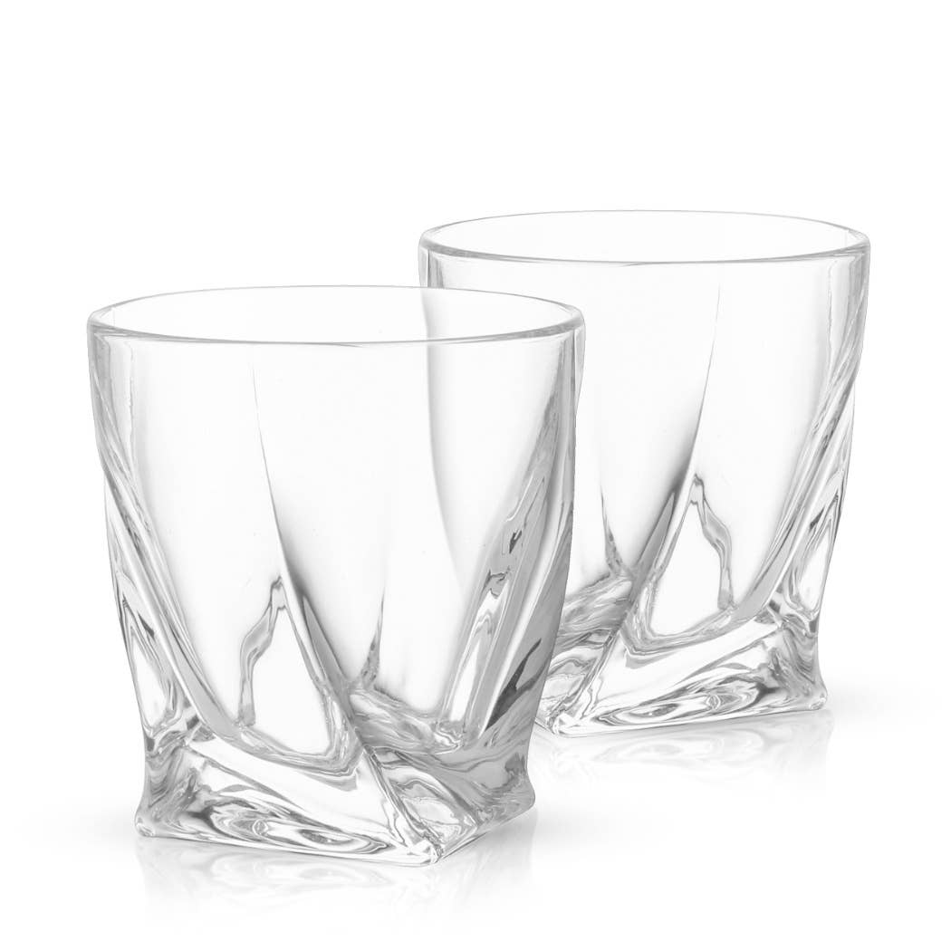 Crystal Whiskey Glasses Set of 2