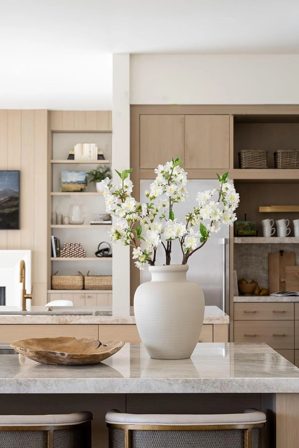 32" Soft White Cherry Blossom