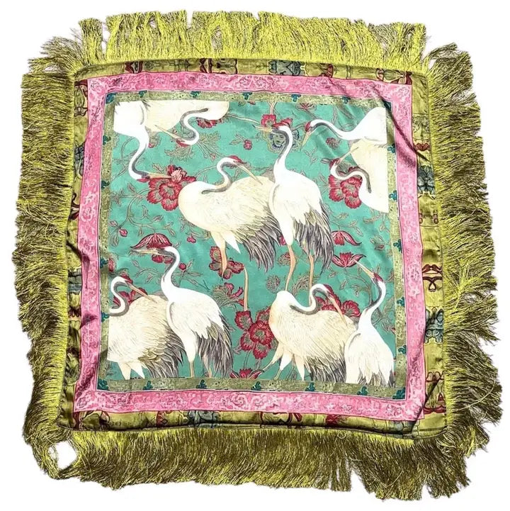 Fringe Crane Scarf