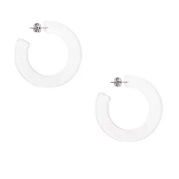 Flat Lucite Earrings