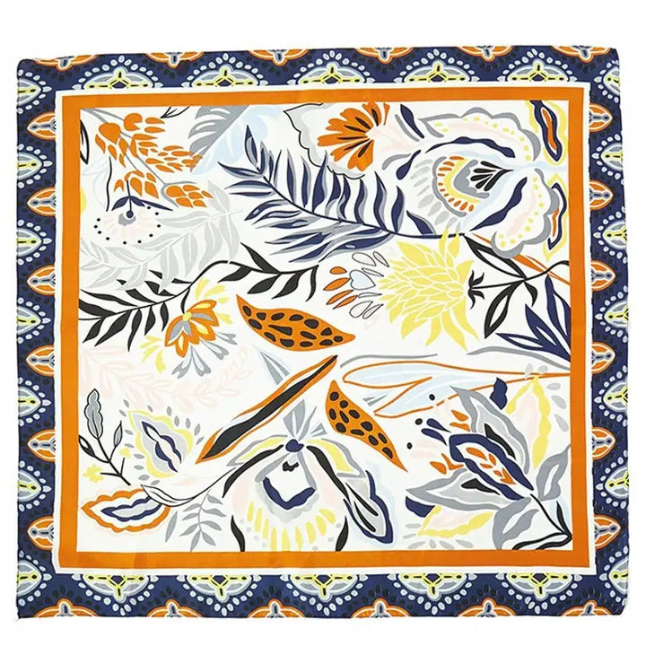 Navy & Cream Scarf
