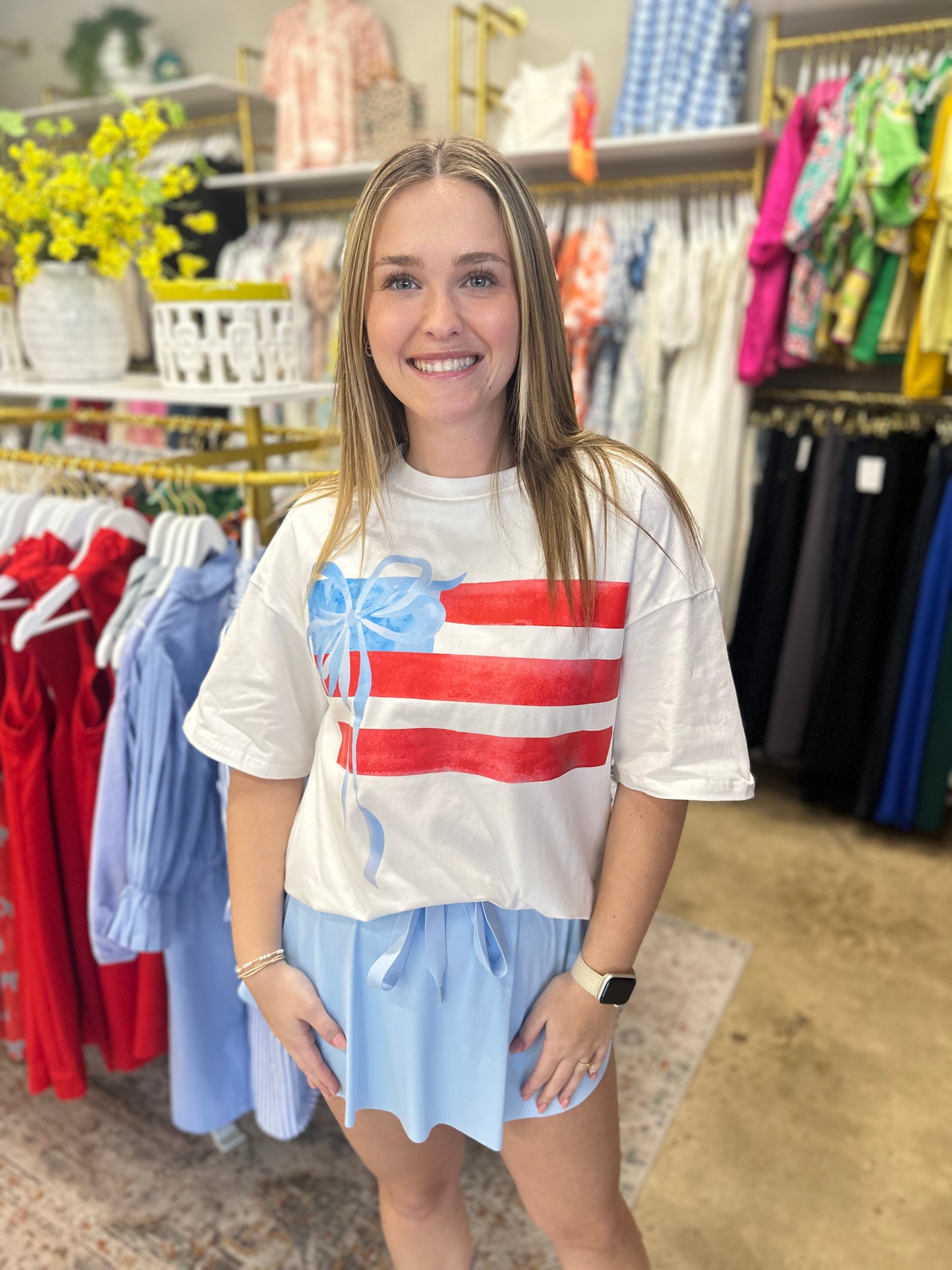 Bow Flag Short Sleeve Tee
