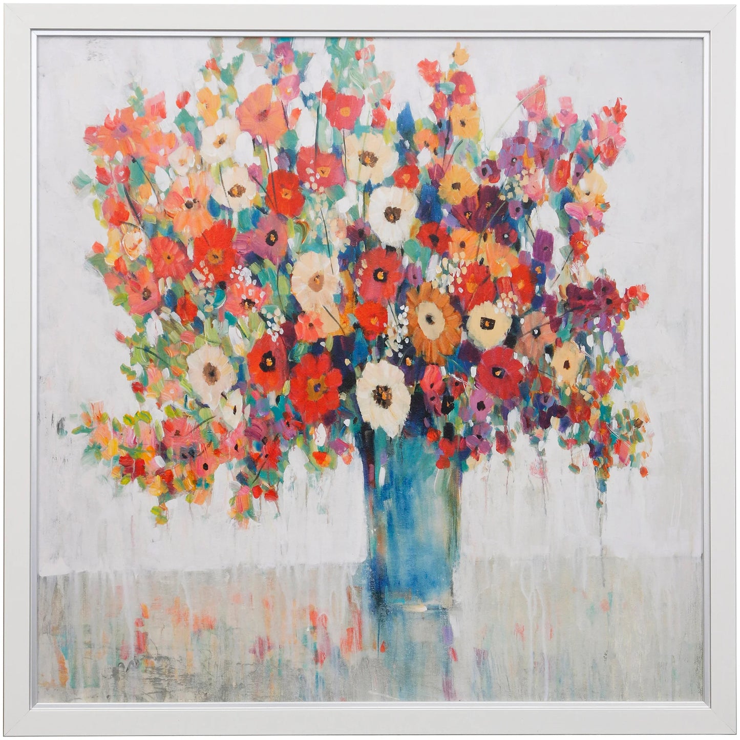 Framed Flower Art 39"x39"