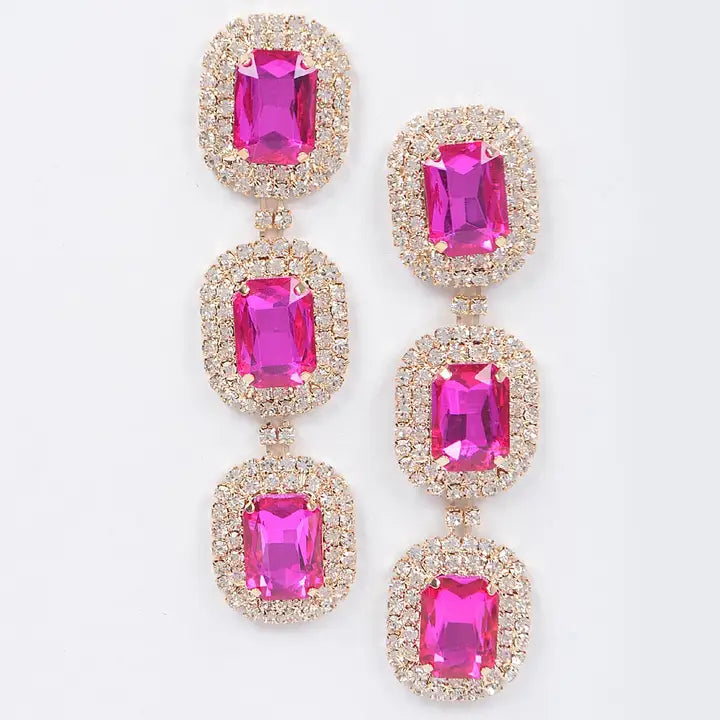 Rhinestone Dangle Earrings