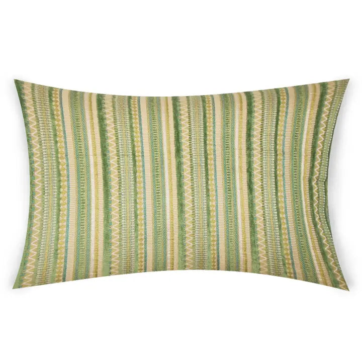 Green Stripe Detail Lumbar 14"x48"