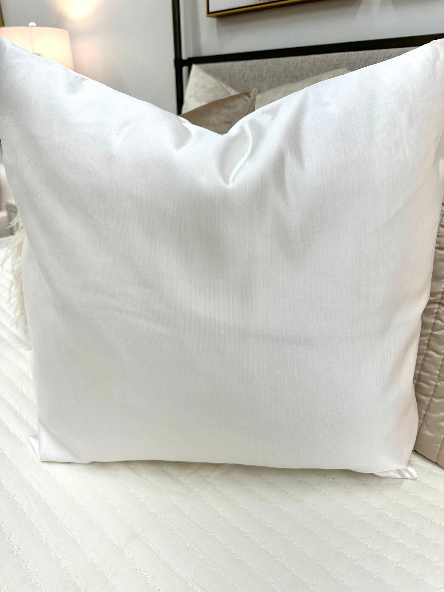 Tailored Satin Pillow 22"