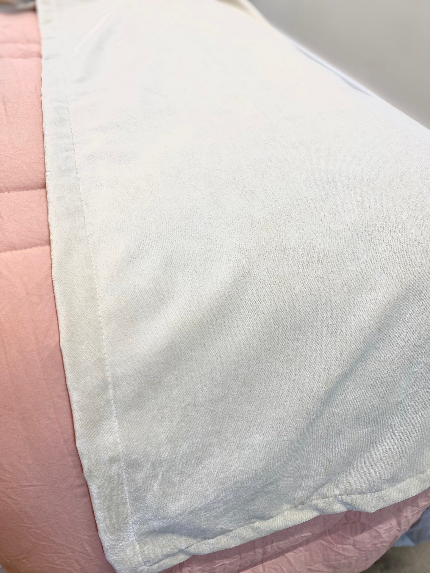 Light Gold Crushed Velvet Runner, 100"L x 20"W