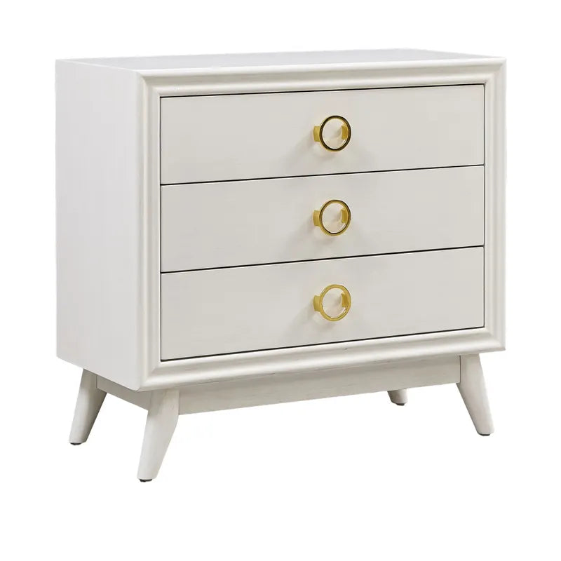 Ivory Chest w/Gold Hardware