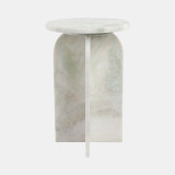 Light Green Marble Accent Table 20" h