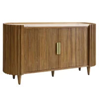 Mango Wood Sideboard with Tambour doors 35"h x 65"w