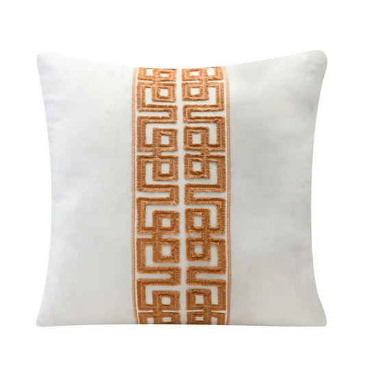 Orange & Birch Pillow 22"