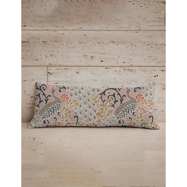 Peacock Quilted Lumbar 14"x33"