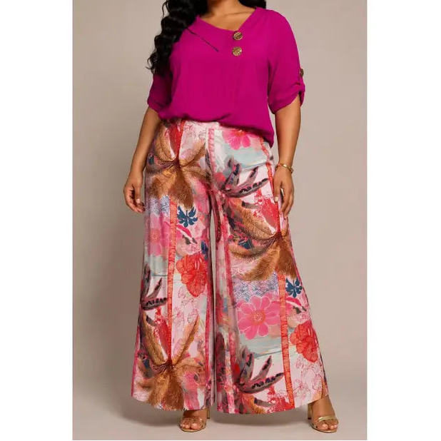 Plus Size Golden Fold Top