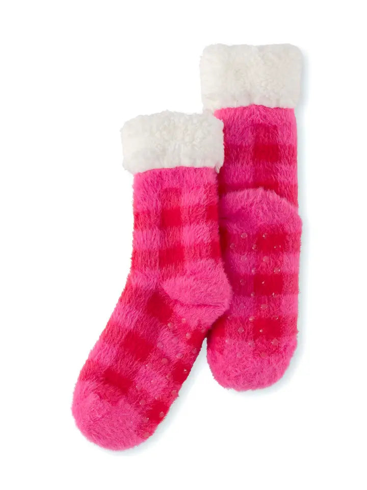 Pink Slipper Socks