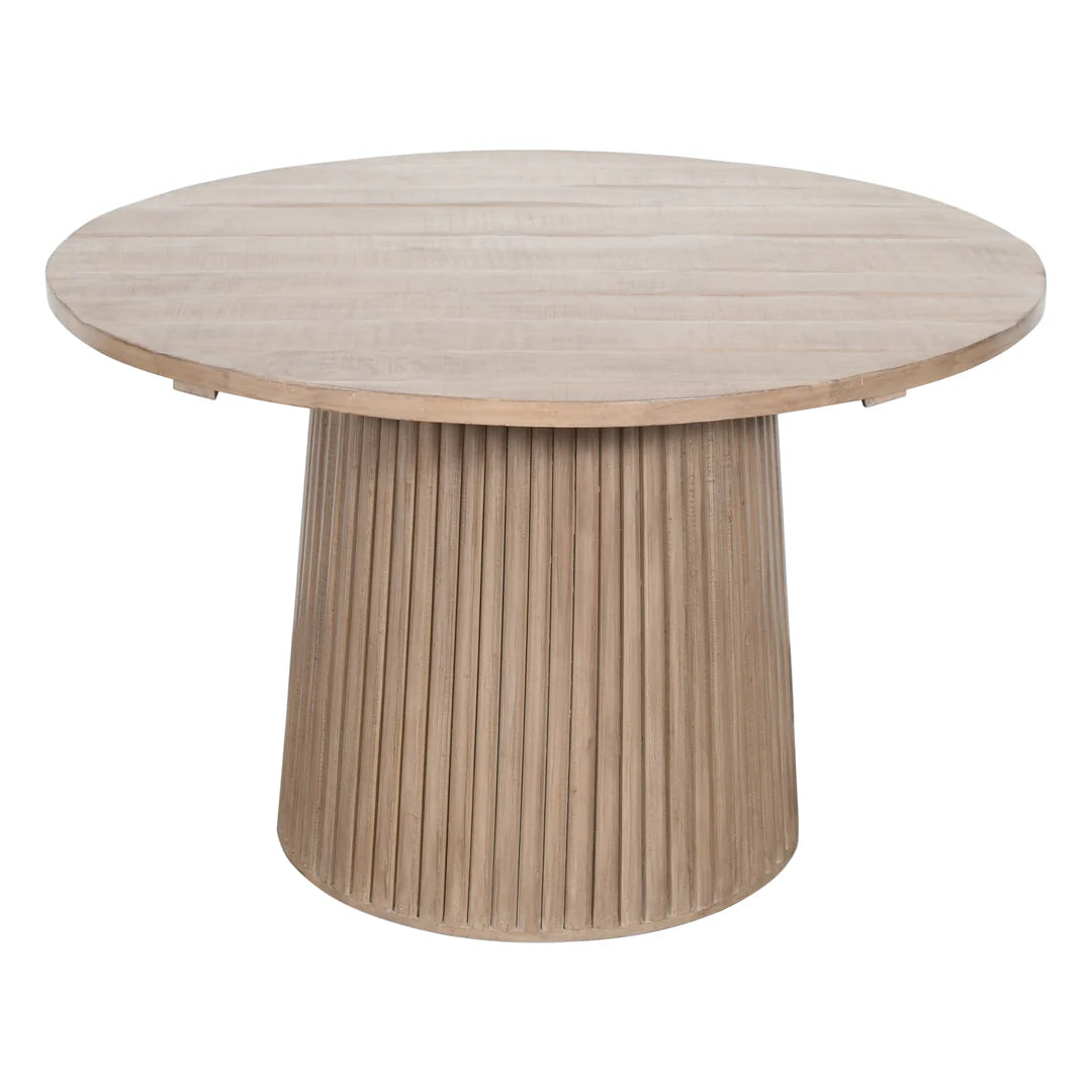 Round Wood Dining Table 48"
