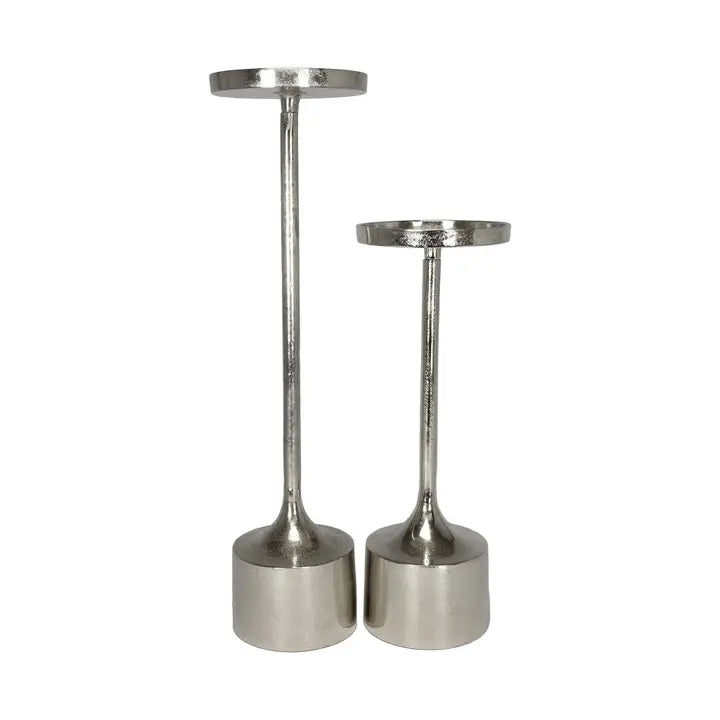Silver Candle Holders S/2