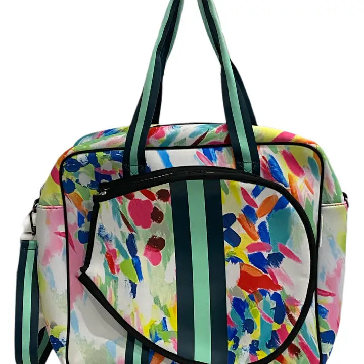 Bright Multi Print Tennis Bag