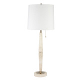 Travertine Buffet Lamp 32"