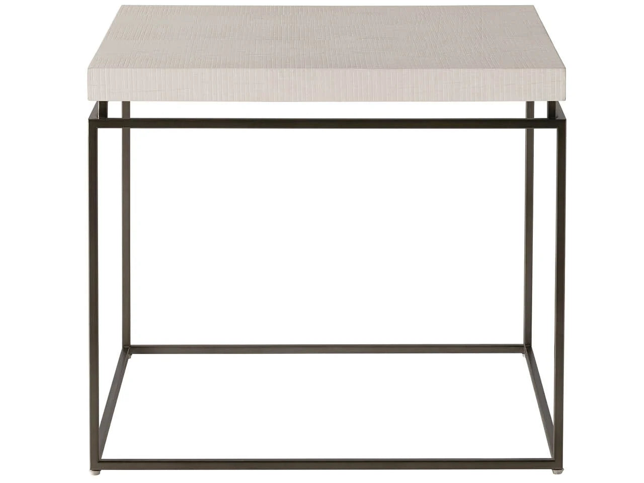 White Wood Modern End Table