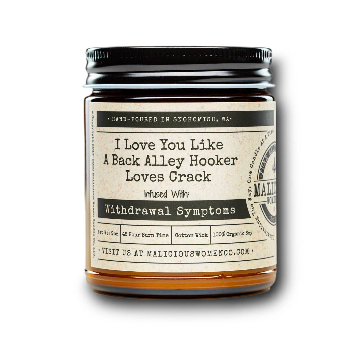 I Love You Like A Back Alley Hooker Loves Crack Candle