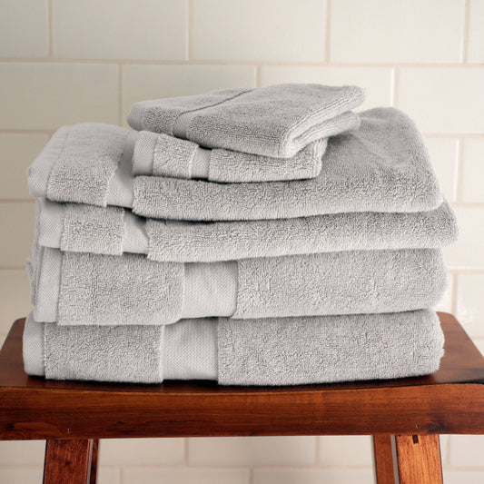 Gray Bath Towel Set of 6